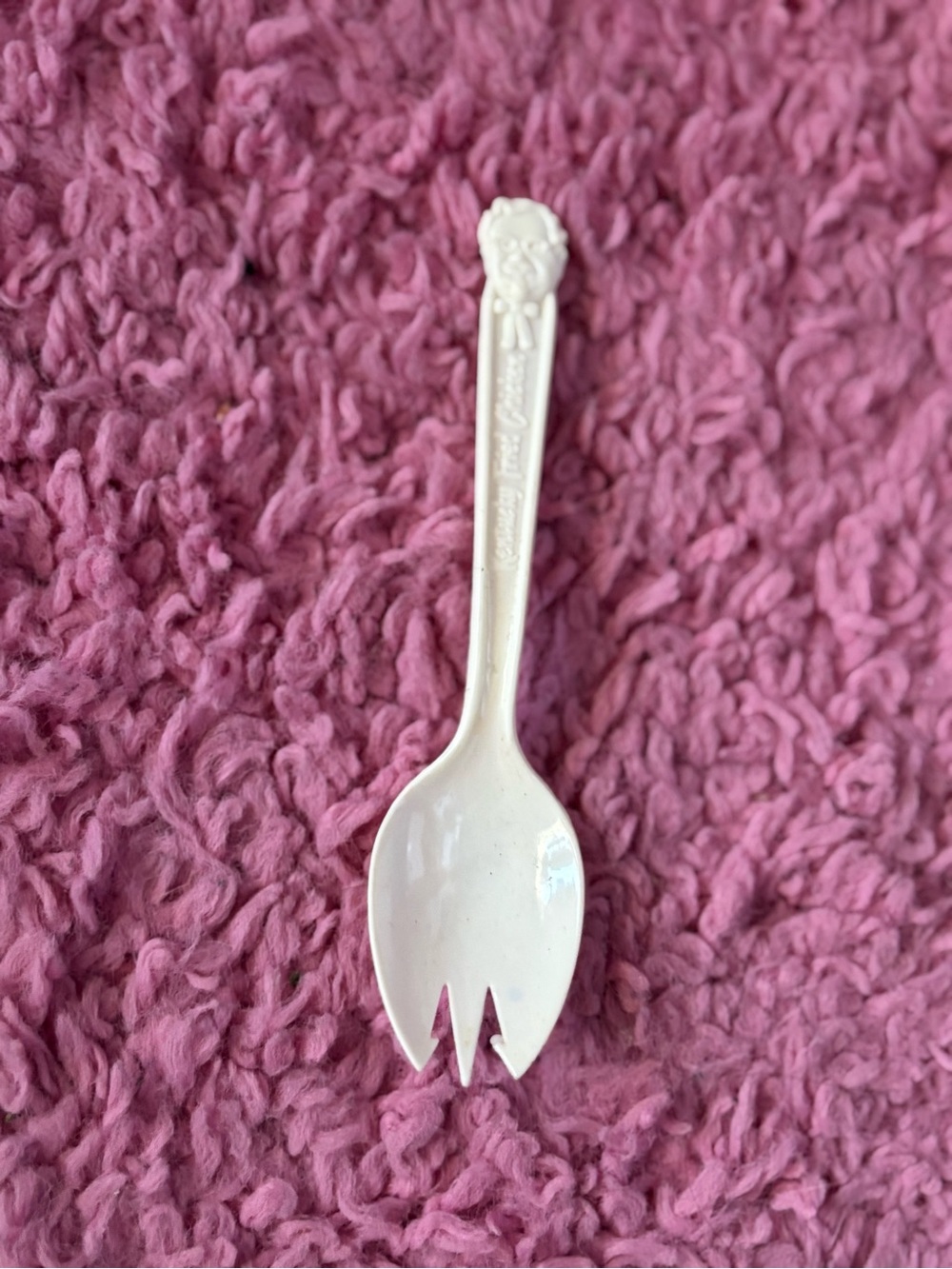 1970-80's, Kentucky Fried Chicken, "Un-Used" Plastic Spork (Scarce / Vintage)